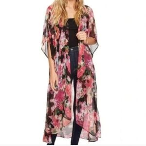 Betsey Johnson Floral Prairie Fairy Kimono Duster